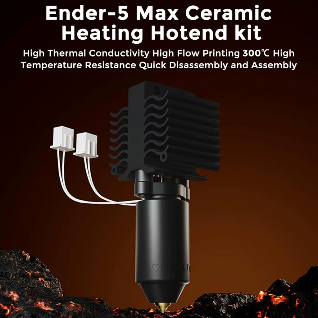 Hotend Original Creality Ender-5 Max 300°C 70W Alta Vazão Cerâmico | PN: 4001030151