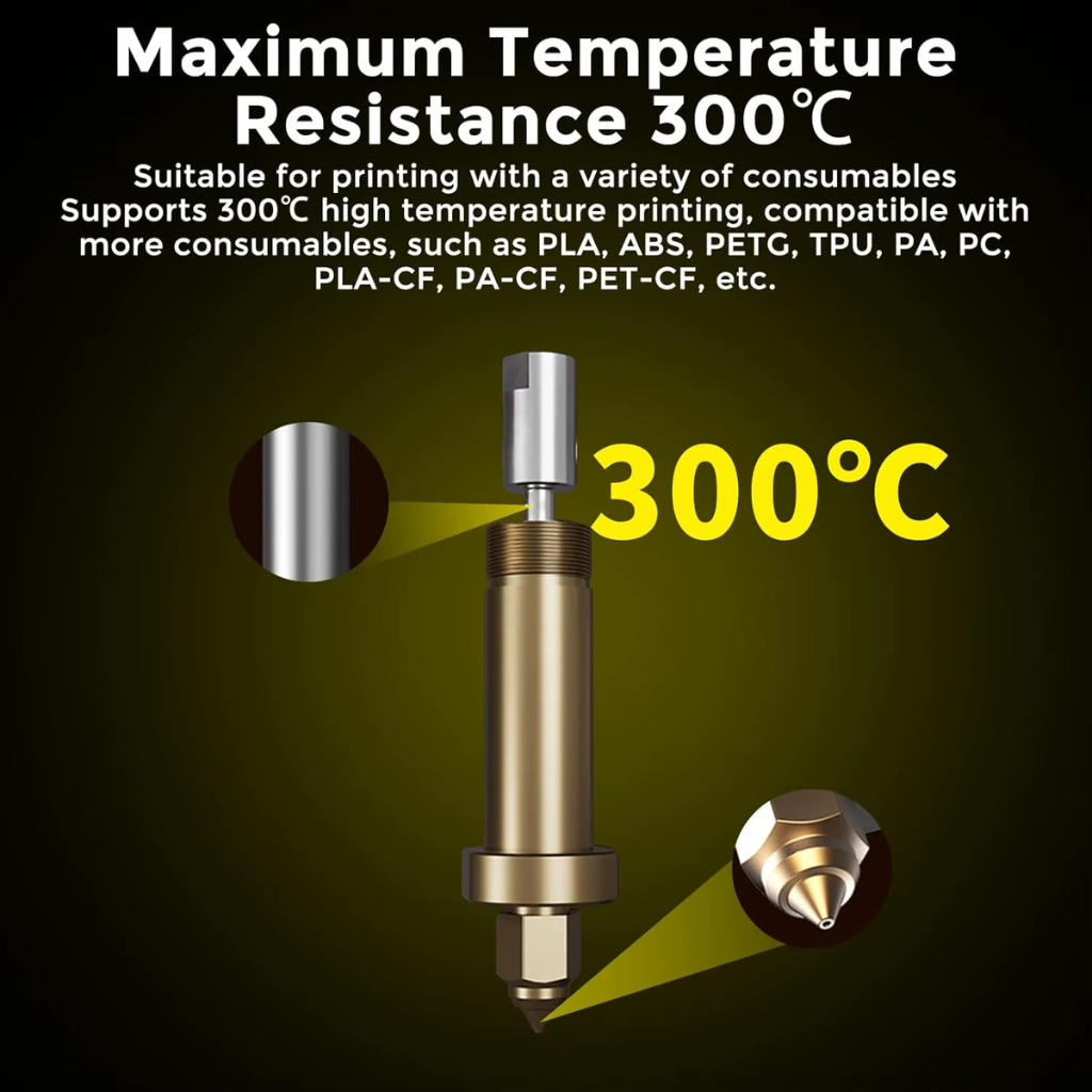 Hotend Original Creality Ender-5 Max 300°C 70W Alta Vazão Cerâmico | PN: 4001030151