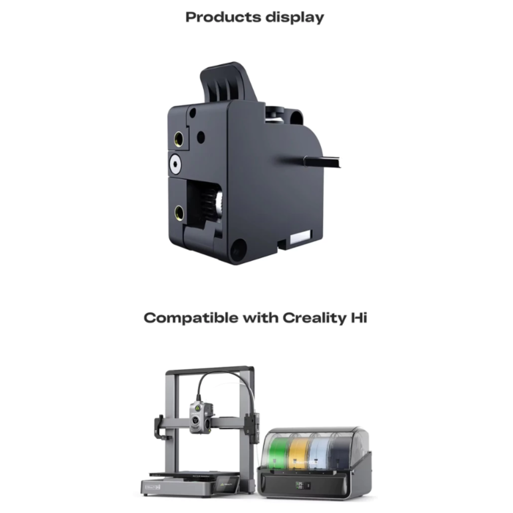 Extrusora Creality HI Original | Alto Torque 80N | Sensor de Quebra de Filamento Integrado