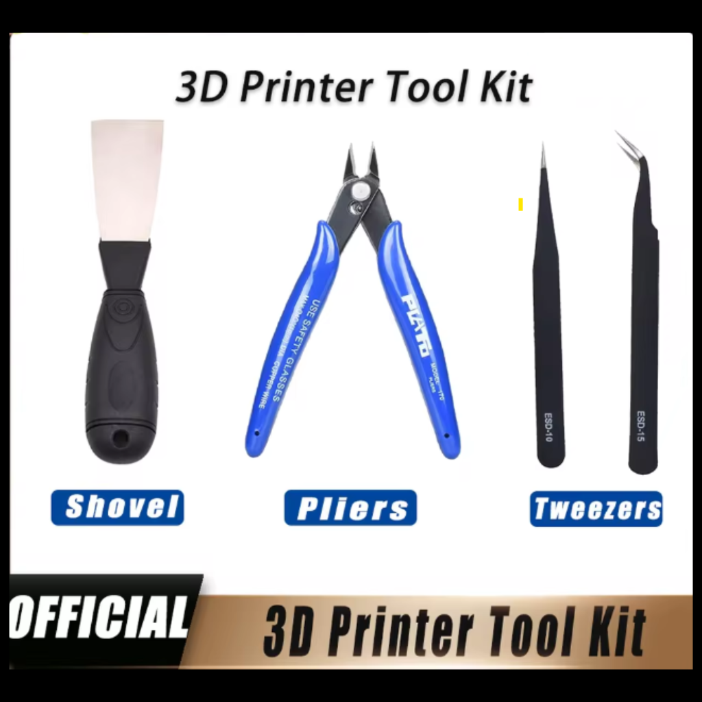 Kit Ferramentas Impressora 3D Profissional | Espátula Alicate Pinças Antiestáticas