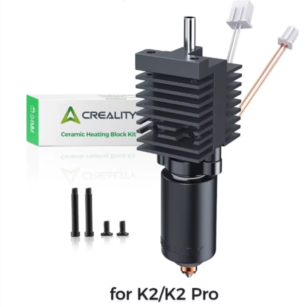 Hotend Cerâmico | Creality K2 | K2 Pro | ORIGINAL | 300°C | 70W | Bico Quick Swap | 0.4mm
