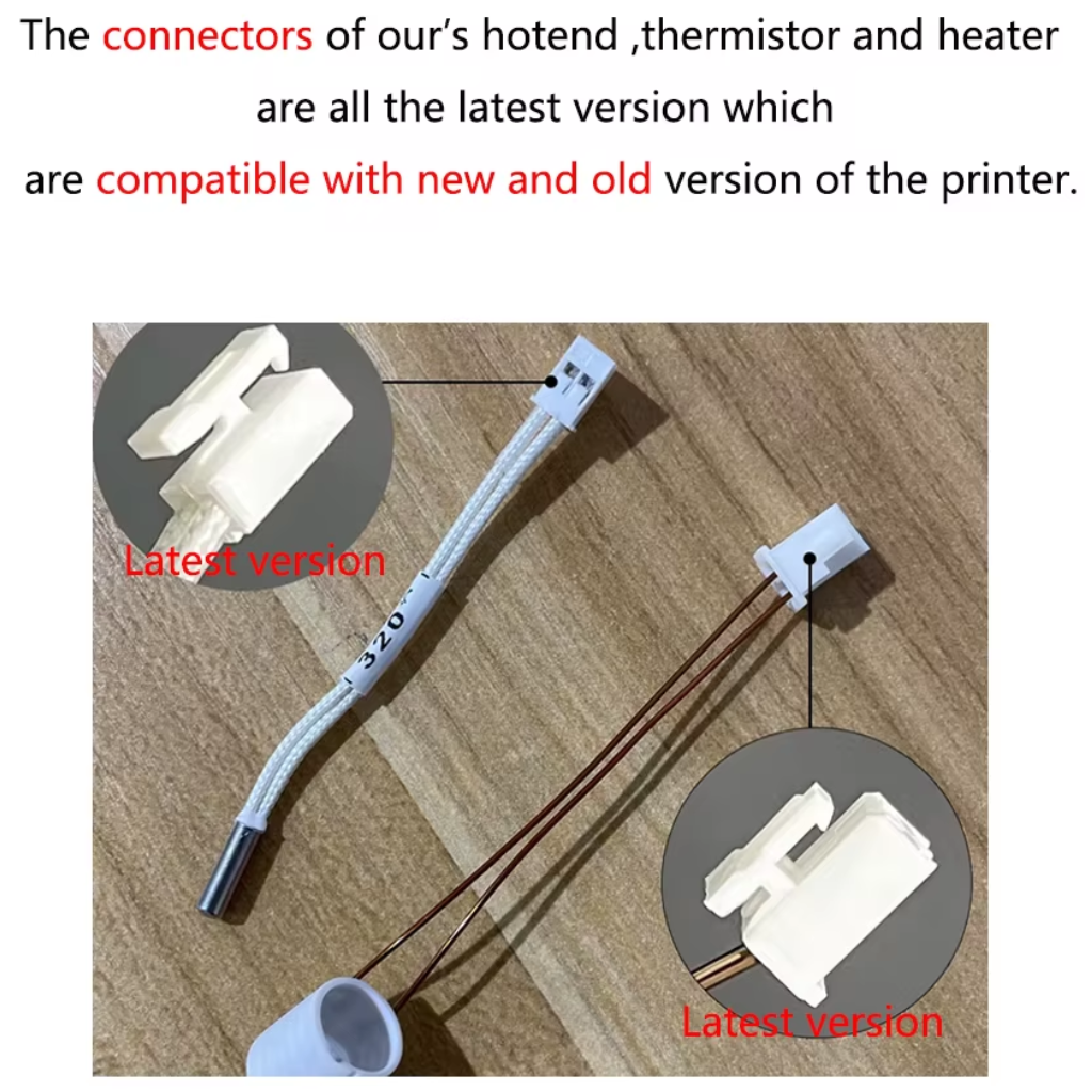 Hotend Cerâmico Creality K1 K1C K1 Max K1 SE All Metal Quick Swap 0.4mm 60W 300°C