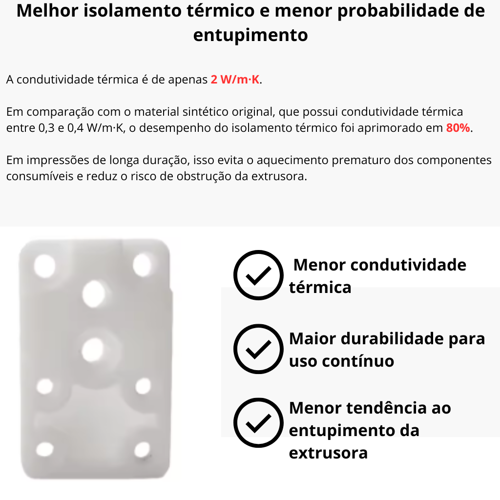 Conjunto Aquecimento Hotend Bambu Lab A1 A1 Mini | Heating Assembly Atualizado | Alta Durabilidade