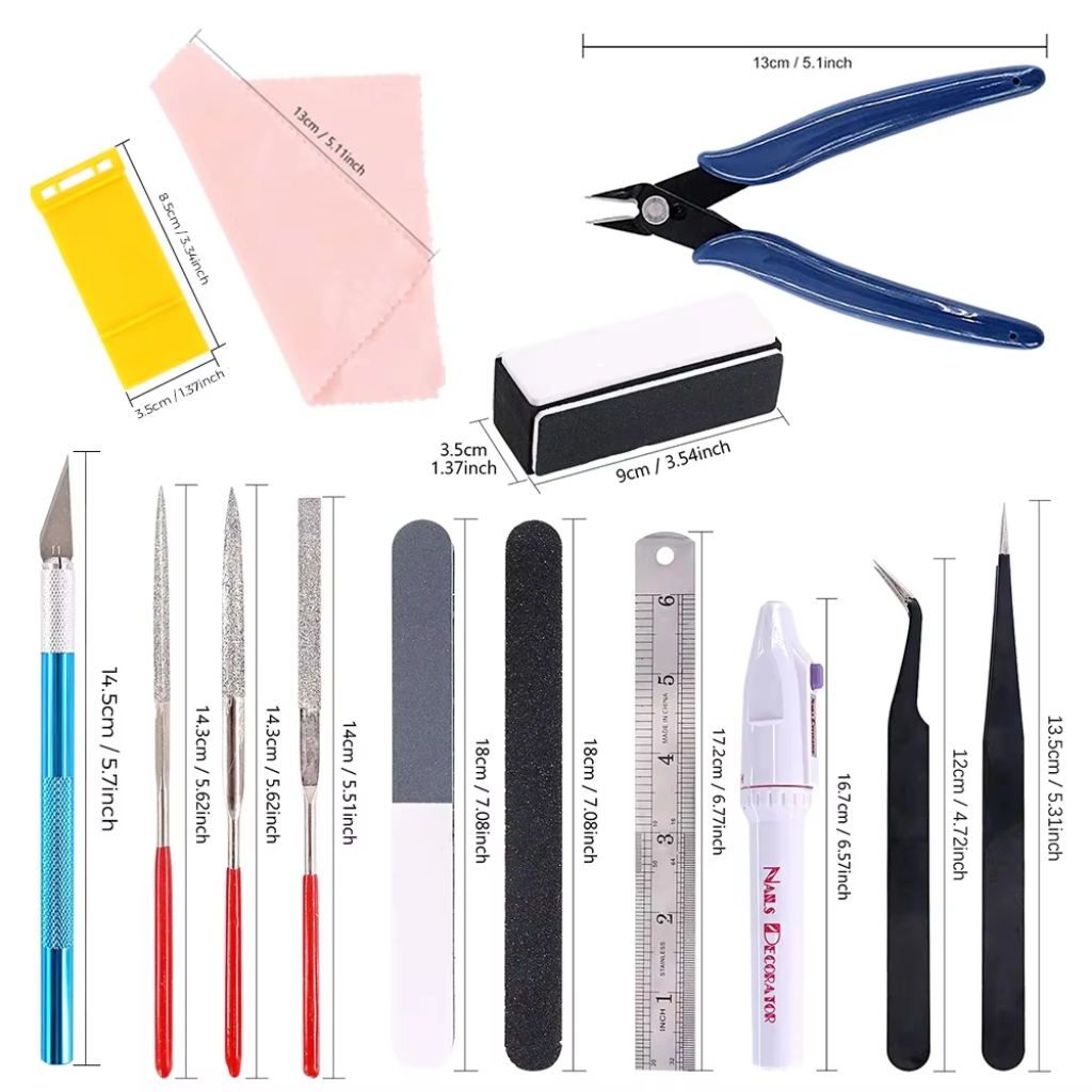 Kit Ferramentas de Precisão 24 Peças Mini Lixadeira Impressão 3D Modelismo Artesanato DIY Eletrônica Bancada Acabamento