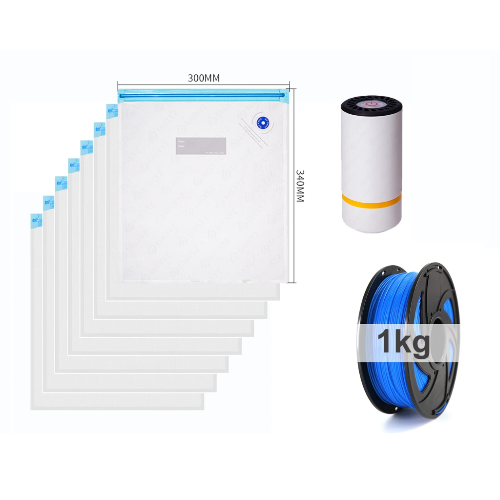 Kit 10 Sacos A Vácuo Para Filamento 3D + Bomba Elétrica | PLA PETG ABS TPU | Proteção Contra Umidade