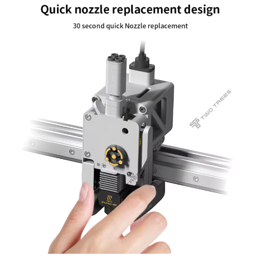 Hotend | Bambu A1 A1 Mini | 0.4mm | Aço Endurecido Não Desgasta | Troca Rápida Alta | Precisão 3D